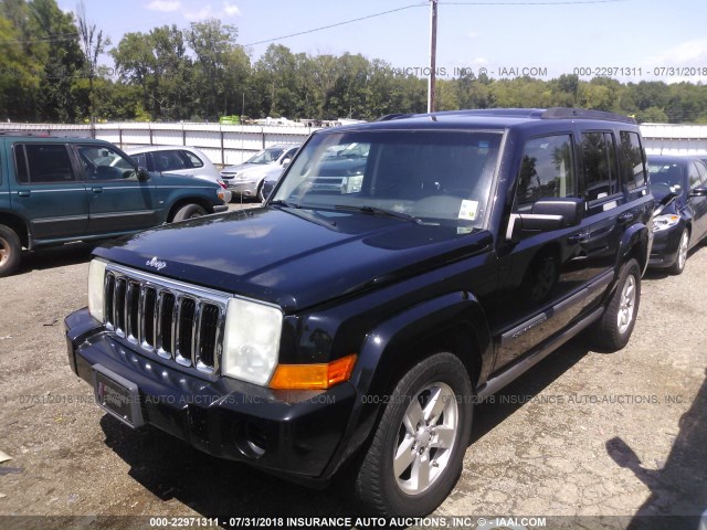 1J8HH48KX7C666809 - 2007 JEEP COMMANDER BLACK photo 2