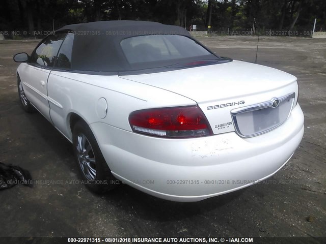 1C3EL45X05N698828 - 2005 CHRYSLER SEBRING WHITE photo 3