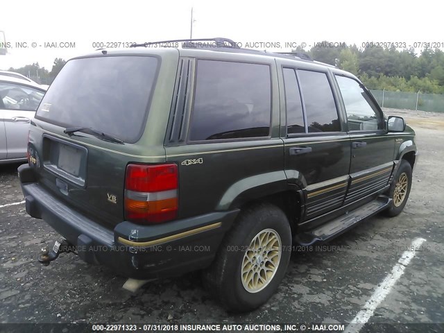 1J4GZ78Y7SC760817 - 1995 JEEP GRAND CHEROKEE LIMITED/ORVIS GREEN photo 4