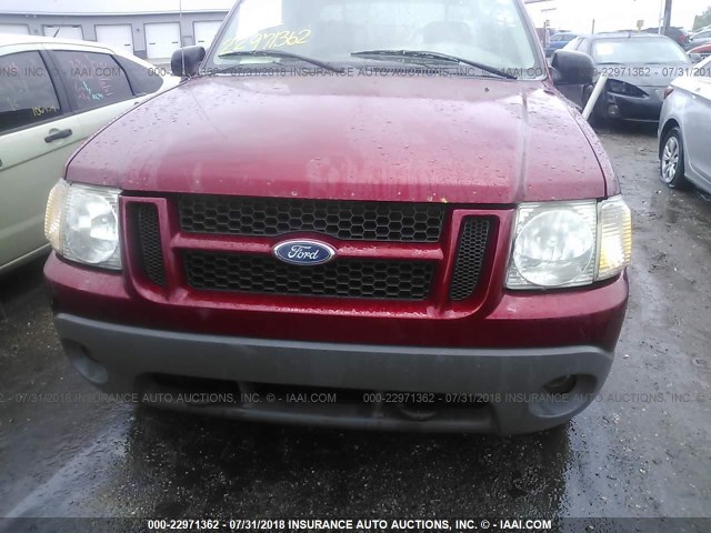 1FMZU77E13UA72680 - 2003 FORD EXPLORER SPORT TR  RED photo 6