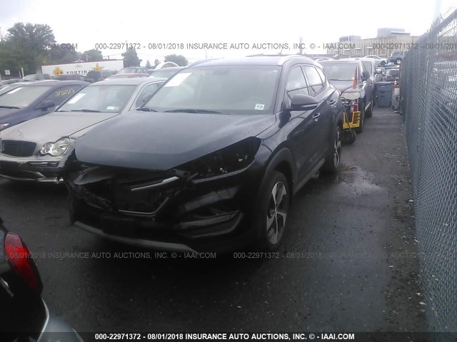 KM8J3CA24HU277019 - 2017 HYUNDAI TUCSON LIMITED/SPORT AND ECO/SE BLACK photo 2
