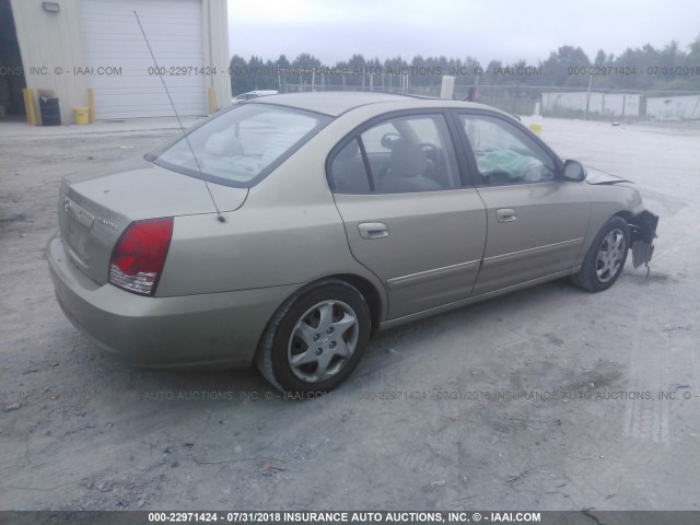 KMHDN46D56U311215 - 2006 HYUNDAI ELANTRA GLS/GT/LIMITED GOLD photo 4