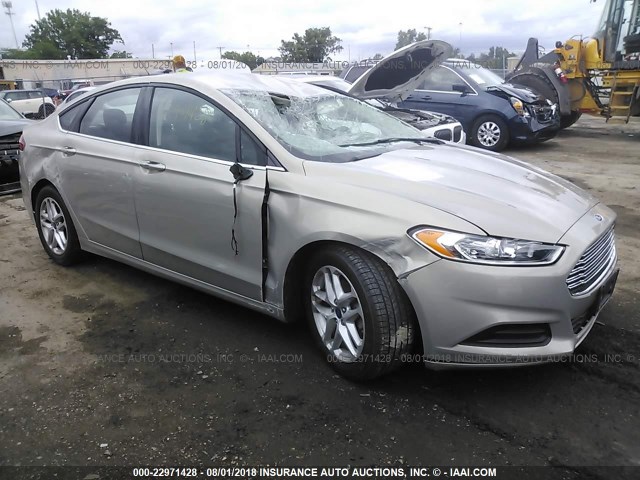 3FA6P0HD9FR181059 - 2015 FORD FUSION SE BEIGE photo 1