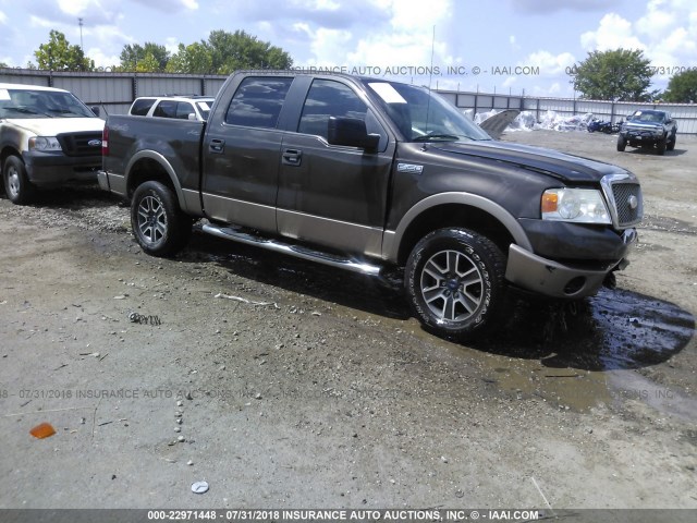 1FTPW14596KB23205 - 2006 FORD F150 SUPERCREW BROWN photo 1