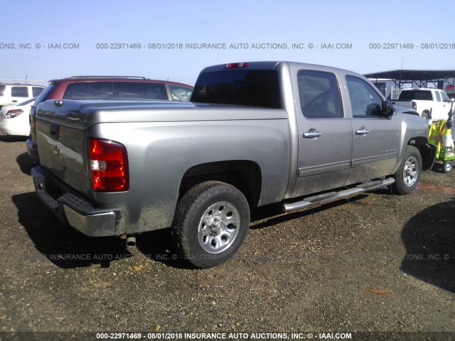 3GCPCREA8CG219963 - 2012 CHEVROLET SILVERADO C1500  LS GRAY photo 4