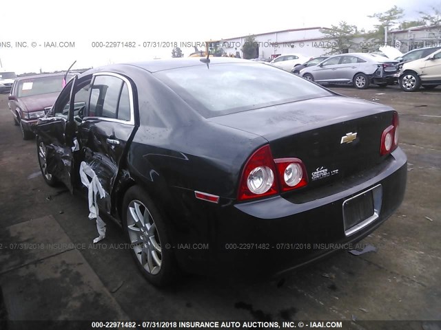 1G1ZE5E13BF218305 - 2011 CHEVROLET MALIBU LTZ 黑色 照片 3