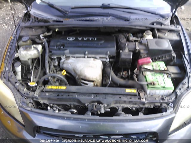 JTKDE177050048660 - 2005 TOYOTA SCION TC 灰色 照片 10