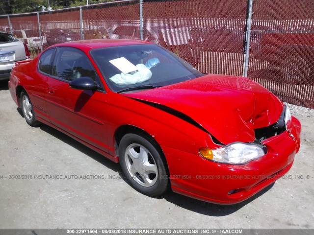 2G1WX15K919163154 - 2001 CHEVROLET MONTE CARLO SS RED photo 1