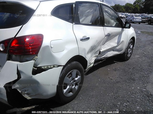 JN8AS5MV0BW266351 - 2011 NISSAN ROGUE S/SV/KROM WHITE photo 6