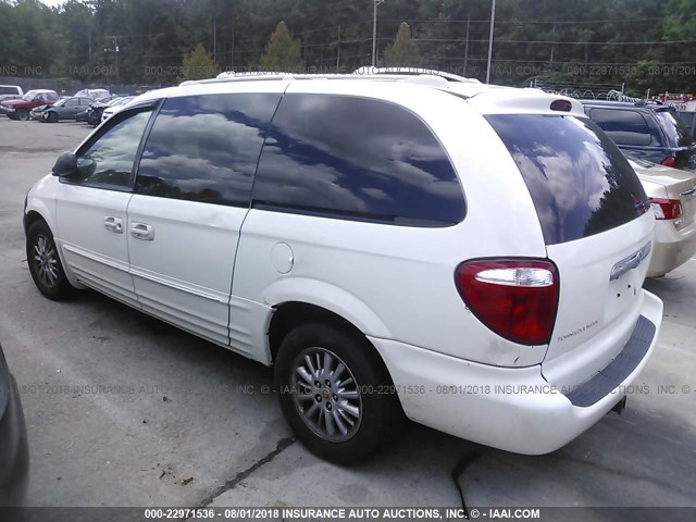 2C8GP64L72R530085 - 2002 CHRYSLER TOWN & COUNTRY LIMITED WHITE photo 3