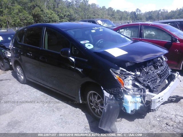 JTDZN3EU3C3135708 - 2012 TOYOTA PRIUS V BLACK photo 1