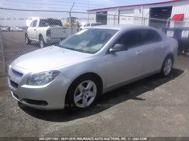 1G1ZA5EU3BF164512 - 2011 CHEVROLET MALIBU LS 银色 照片 2