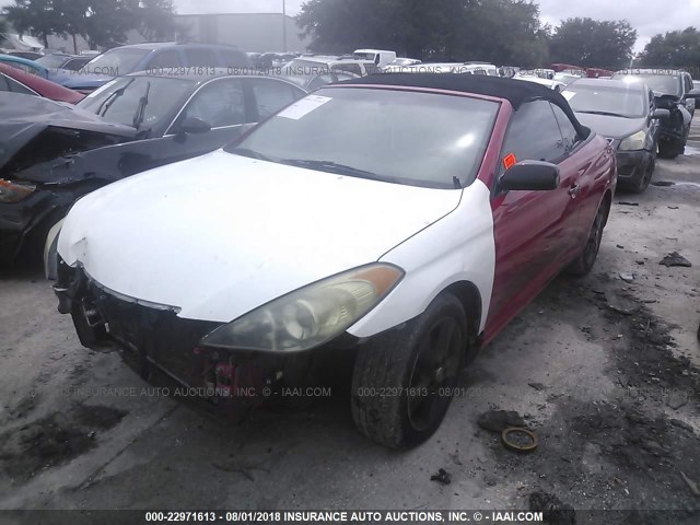 4T1FA38P24U030640 - 2004 TOYOTA CAMRY SOLARA SE/SLE RED photo 2