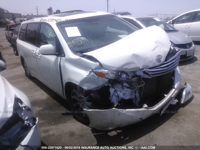 5TDYK3DC6ES494307 - 2014 TOYOTA SIENNA XLE/LIMITED WHITE photo 1