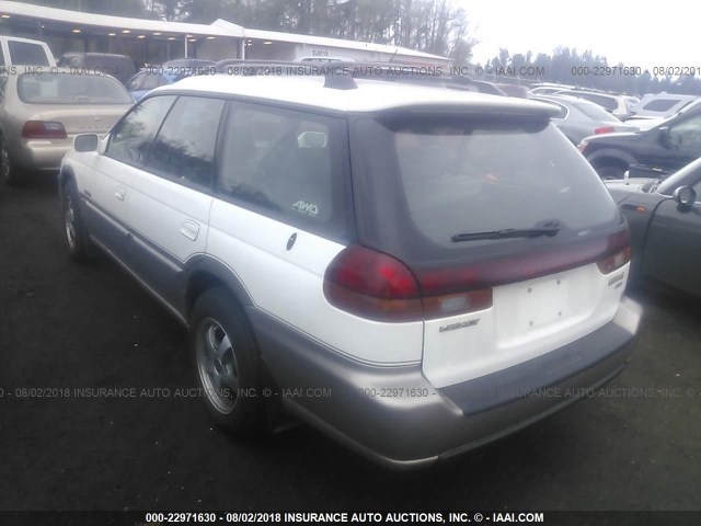 4S3BG6851X7644616 - 1999 SUBARU LEGACY OUTBACK/SSV/LIMITED/30TH WHITE photo 3