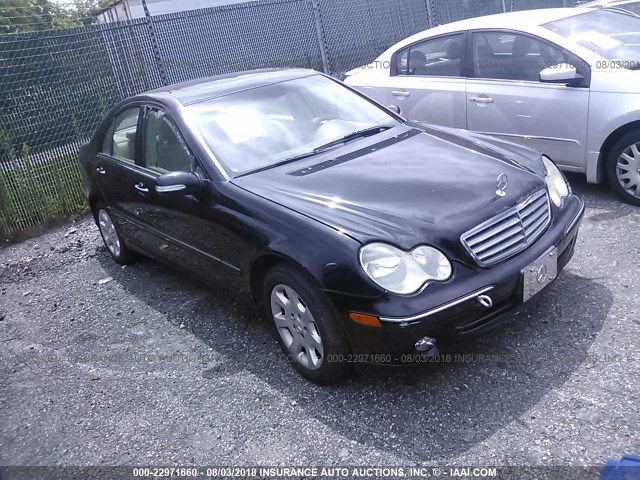 WDBRF81J85F646482 - 2005 MERCEDES-BENZ C 240 4MATIC BLACK photo 1