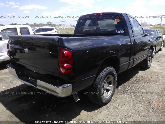 1D7HA16KX7J635719 - 2007 DODGE RAM 1500 ST BLACK photo 4