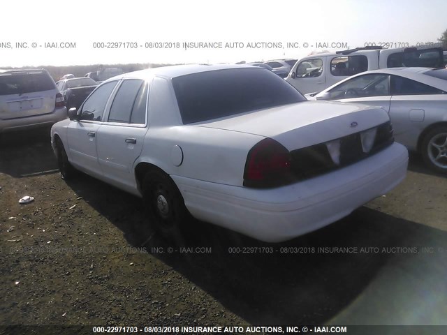 2FAHP71W83X172511 - 2003 FORD CROWN VICTORIA POLICE INTERCEPTOR WHITE photo 3