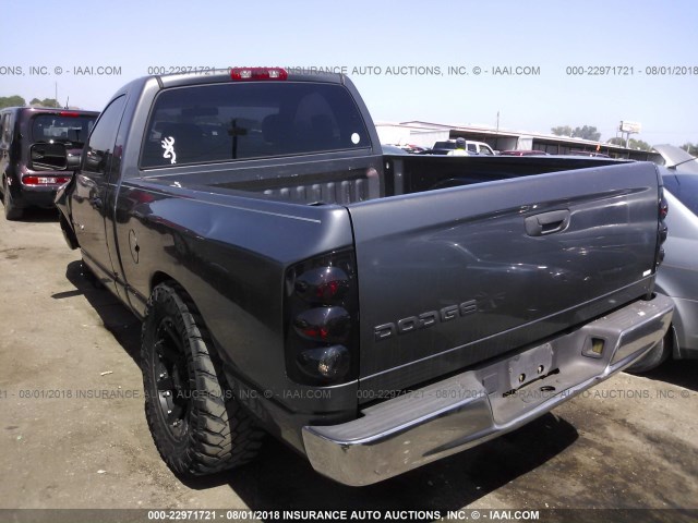 1D7HA16K52J130860 - 2002 DODGE RAM 1500 GRAY photo 3