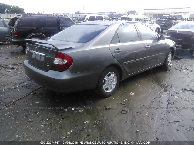 4T1BF32K62U520878 - 2002 TOYOTA CAMRY LE/XLE/SE Boz foto 4