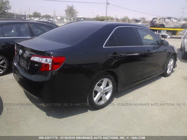 4T1BF1FK9EU446259 - 2014 TOYOTA CAMRY L/SE/LE/XLE 黑色 照片 4