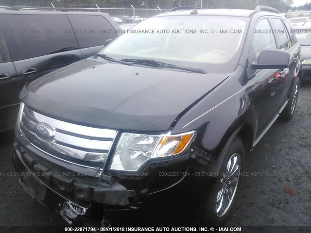 2FMDK39C57BA51427 - 2007 FORD EDGE SEL PLUS BLACK photo 2