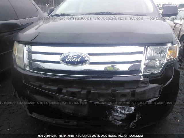 2FMDK39C57BA51427 - 2007 FORD EDGE SEL PLUS BLACK photo 6