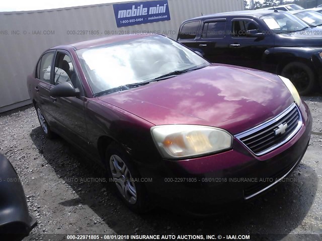 1G1ZS51806F253448 - 2006 CHEVROLET MALIBU LS მუქწითელი ფოტო 1