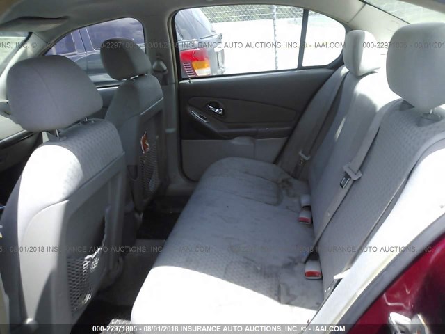 1G1ZS51806F253448 - 2006 CHEVROLET MALIBU LS მუქწითელი ფოტო 8