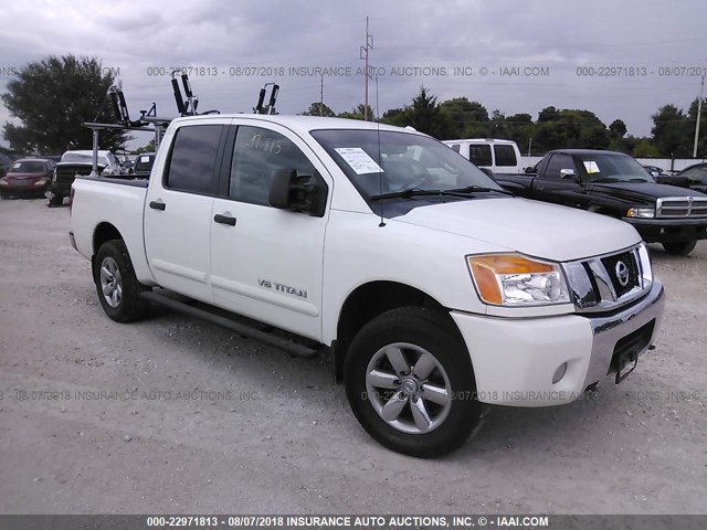 1N6BA0EC7CN330859 - 2012 NISSAN TITAN S/SV/SL/PRO-4X WHITE photo 1