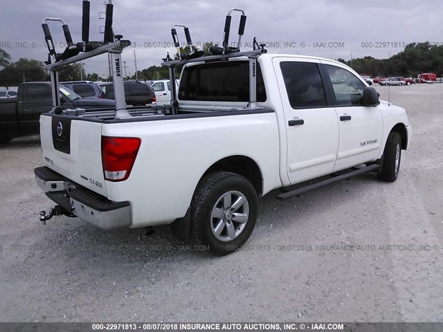 1N6BA0EC7CN330859 - 2012 NISSAN TITAN S/SV/SL/PRO-4X WHITE photo 4