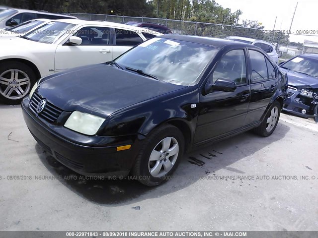 3VWSK69M43M142278 - 2003 VOLKSWAGEN JETTA GLS BLACK photo 2