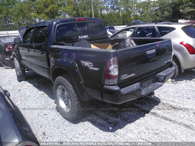 3TMLU42N79M027899 - 2009 TOYOTA TACOMA DOUBLE CAB BLACK photo 3