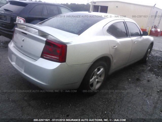 2B3KA43R97H817644 - 2007 DODGE CHARGER SE/SXT SILVER photo 4