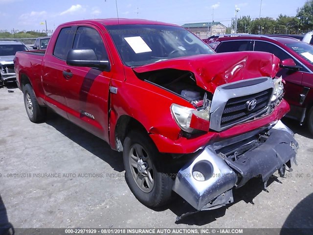 5TFRV54108X060257 - 2008 TOYOTA TUNDRA DOUBLE CAB/DOUBLE CAB SR5 RED photo 1