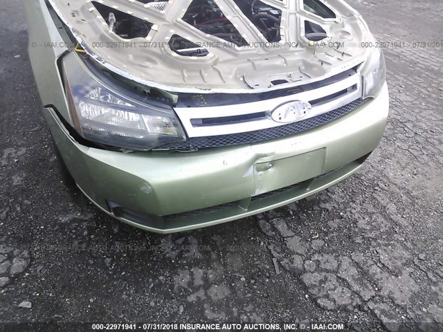 1FAHP34N98W188683 - 2008 FORD FOCUS S/SE GREEN photo 6