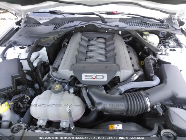 1FA6P8CF6H5322201 - 2017 FORD MUSTANG GT 白色 照片 10