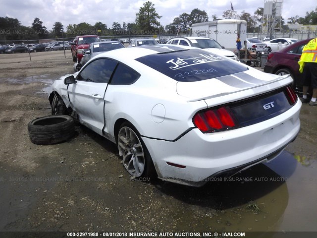 1FA6P8CF6H5322201 - 2017 FORD MUSTANG GT 白色 照片 3