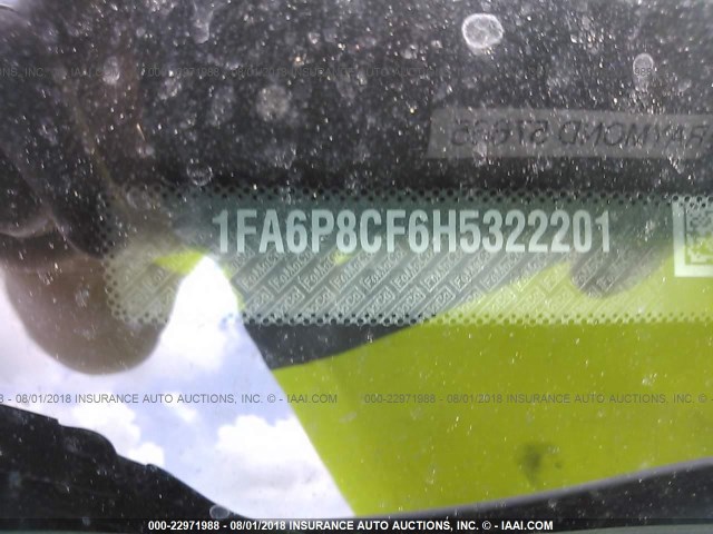 1FA6P8CF6H5322201 - 2017 FORD MUSTANG GT 白色 照片 9