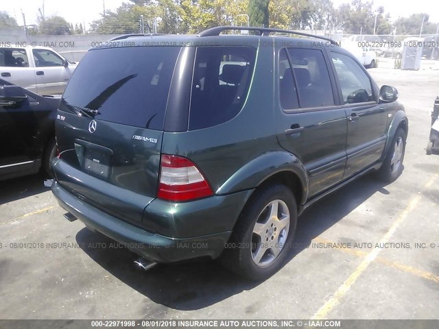 4JGAB74E3YA167029 - 2000 MERCEDES-BENZ ML 55 GREEN photo 4