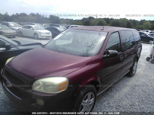 1GNDV03LX5D219323 - 2005 CHEVROLET UPLANDER BURGUNDY photo 6