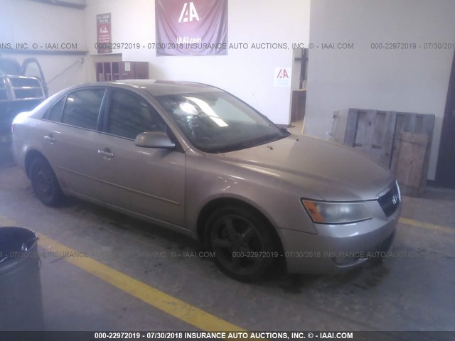 5NPEU46F26H089403 - 2006 HYUNDAI SONATA GLS/LX BEIGE photo 1