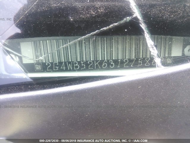 2G4WB52K631275862 - 2003 BUICK REGAL LS WHITE photo 9