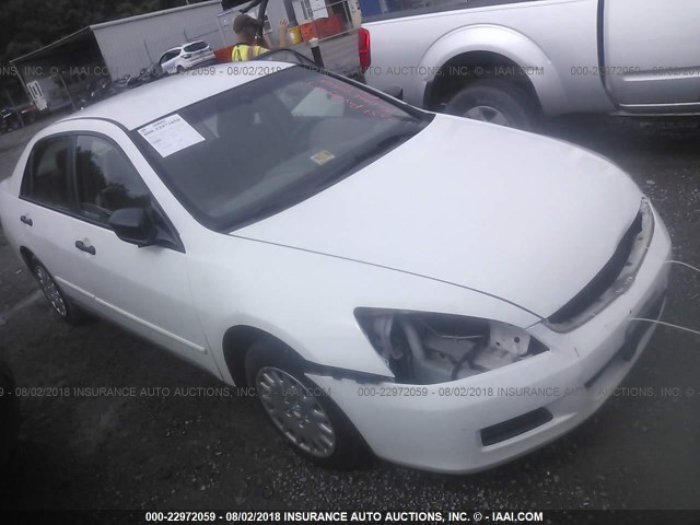 1HGCM56107A223594 - 2007 HONDA ACCORD VALUE WHITE photo 1