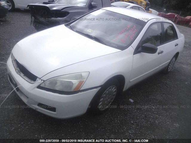 1HGCM56107A223594 - 2007 HONDA ACCORD VALUE WHITE photo 2