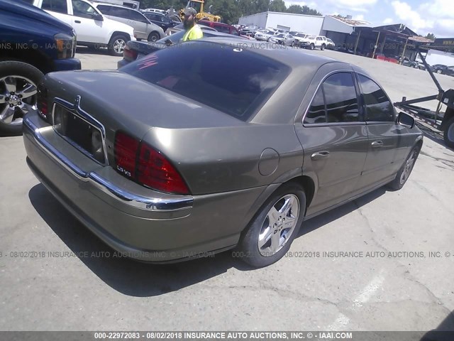 1LNHM87A62Y641304 - 2002 LINCOLN LS 绿色 照片 4