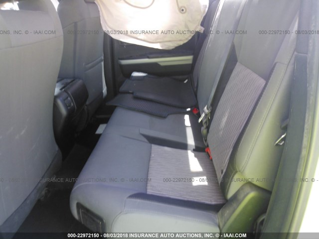 5TFUW5F12EX332632 - 2014 TOYOTA TUNDRA DOUBLE CAB SR/SR5 SILVER photo 8