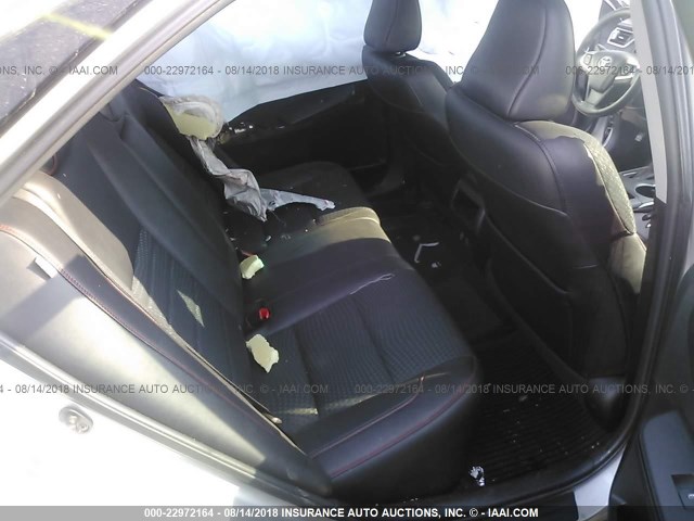 4T1BF1FK8FU957723 - 2015 TOYOTA CAMRY LE/XLE/SE/XSE SILVER photo 8