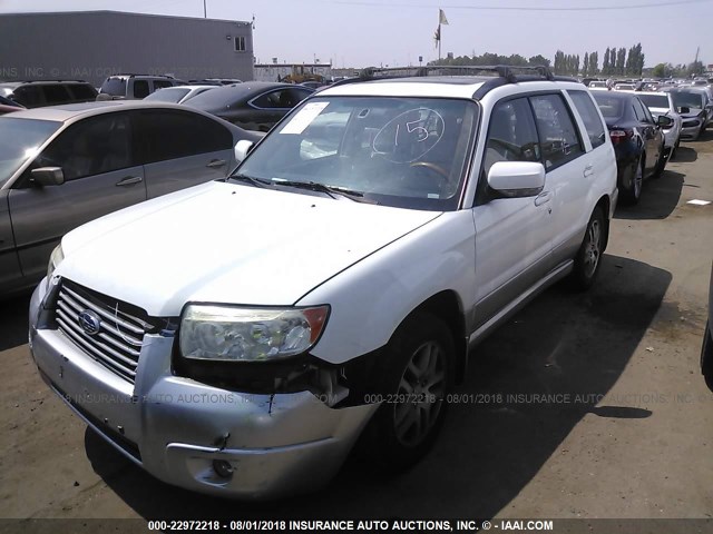 JF1SG67626H725682 - 2006 SUBARU FORESTER 2.5X LL BEAN WHITE photo 2