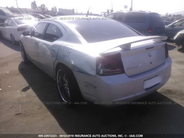 2B3KA43R68H336378 - 2008 DODGE CHARGER SILVER photo 3